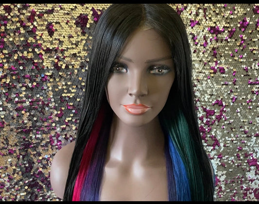 Peekaboo Rainbow Wig