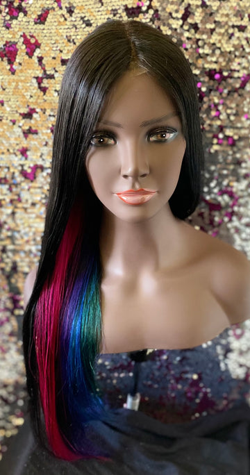 Peekaboo Rainbow Wig